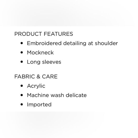 Juniors' Cloud Chaser Embroidered Floral Butterfly Mockneck Sweater Size XL - Picture 4 of 4